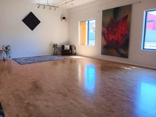 Along with three separate massage therapy rooms, our large event space is peaceful and beautiful.