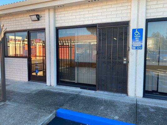 Door on the left is the office door. Door on right is the on-site property managers door.