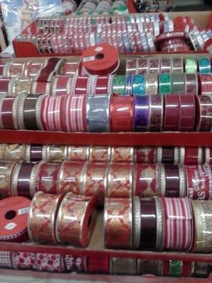 Wonderful stash of Christmas ribbons 70%off!