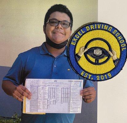 Our student Alfredo passed his driving test with only 1 mistake and on his first try. Goal achieved 6/2022.