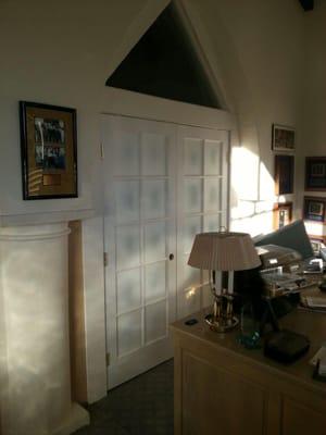 Office Door and Transom built for a Client in Oakland