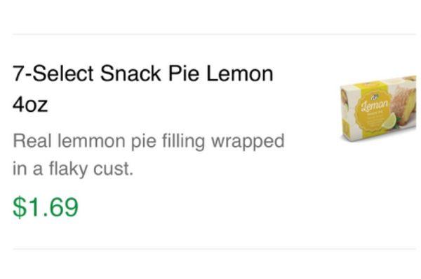 7-11 lemon 7-Select Snack Pie Apple 4oz