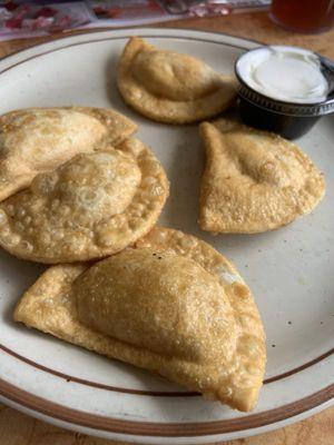 5 Pierogies. Wasn't thrilled that they were deep fried.