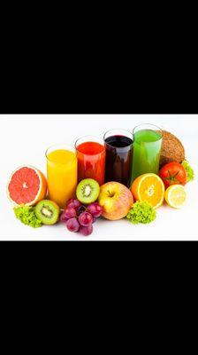 Freshly squeezed fruit juices