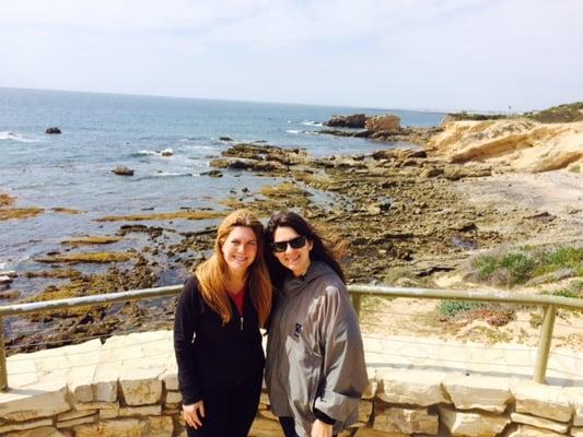 Jeryl Brunner freelance writer for the NY Times and Parade Magazine enjoys a tour of Crystal Cove State Park.