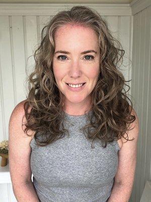 Curly cut and style lesson.