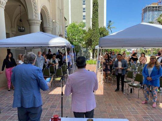 Outdoor Plaza Worship