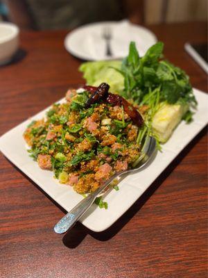 Nam Khao salad - delicious!