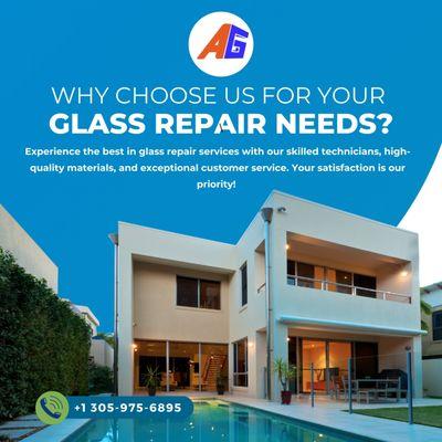 Experience the best in glass repair services with our skilled technicians, high-quality materials, and exceptional customer service.