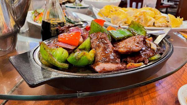 Sizzling Steak Ribs in Black Pepper Sauce Special