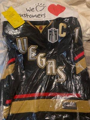 They dry cleaned my jersey & put my Stanley Cup patch on. They did a GREAT job!