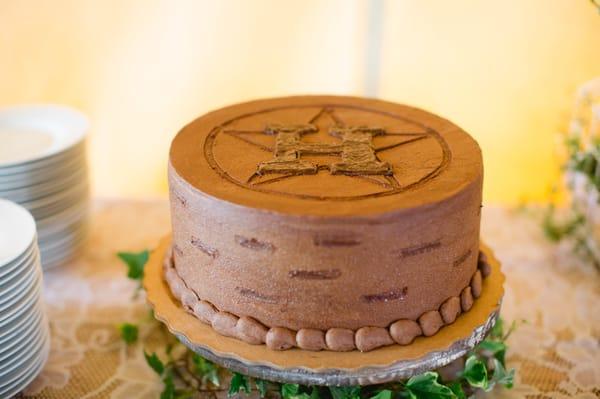 Groom's cake.  Chocolate on chocolate on chocolate!  Delish!