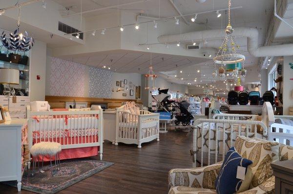 We carry many furniture lines offering dozens of styles in traditional and built to grow cribs.