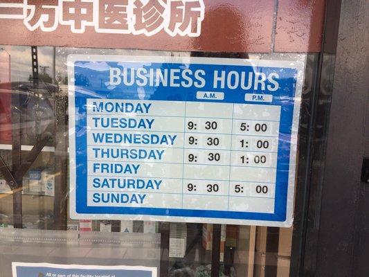 Business hours