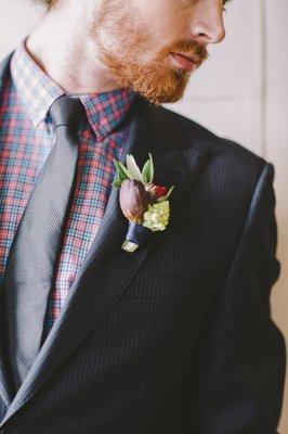 Custom shirt & tie combo for wedding groomsmen.