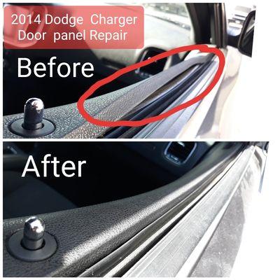 2014 Dodge Charger 
Door panel Repair 
Before and after pictures