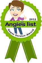 Angie's List 2012 Super Service Award Winner!