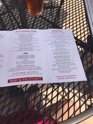 Pizzeria menu 3