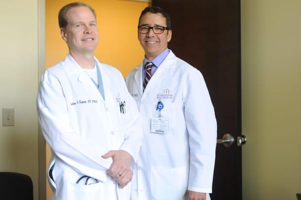 Dr.Thomas Mead (left) Dr.Bialines Espinosa, Board-certified OB/GYN & Laparoscopic Surgeons