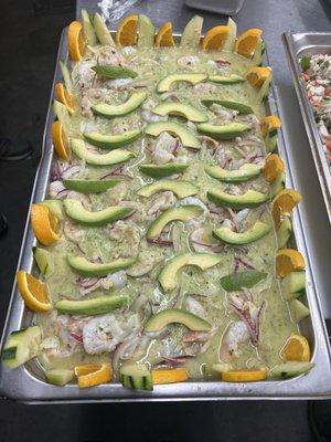 Tray de Camarones Aguachile