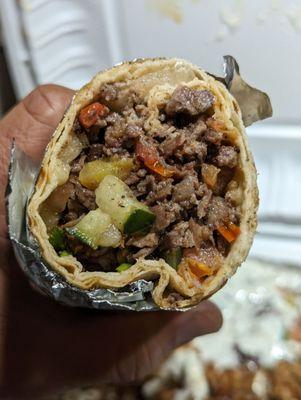 lamb shawarma wrap