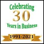 30 years in business!  Thank you to all of our great customers!