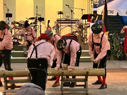 Log sawing dance