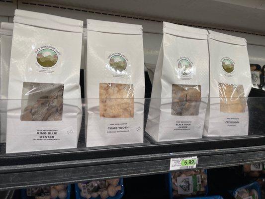 Locally grown gourmet mushrooms