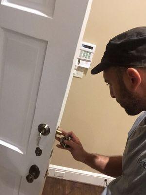 Installing Baldwin locks