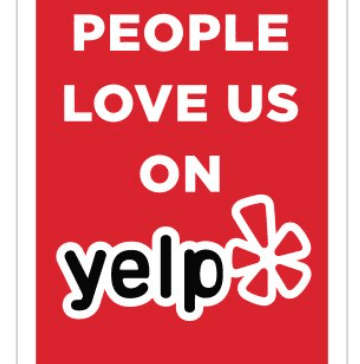 People Love Us on Yelp! New clients, check in on Yelp for discounts and/or swag!