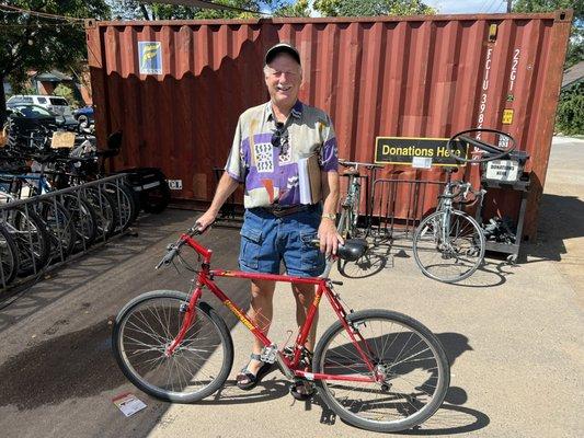 Donating my first Colorado mountain bike - 1988 Bridgestone MB5 that I called Tank