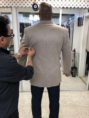 Our Master Tailor at work