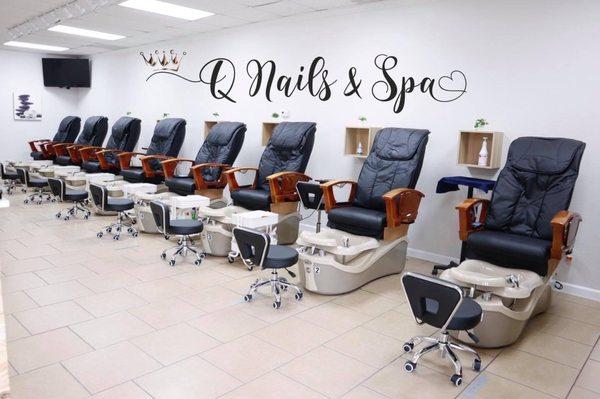 Q Nails & Spa: just finished remodel