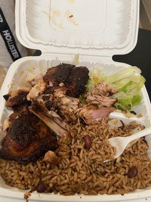 Jerk Chicken was terrible!!!! How can you mess it up. Just need a jar of walkerswood