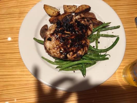 Pork chop porterhouse! Amazing dish!