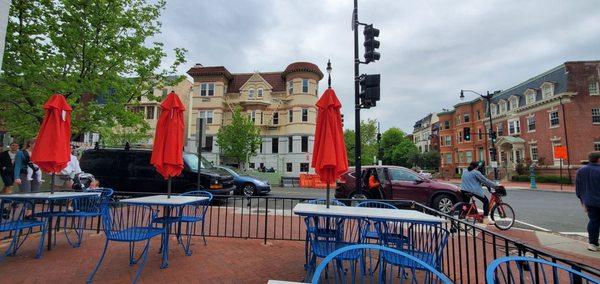 Outside dining