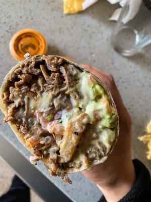 Cali Burrito Cross-section