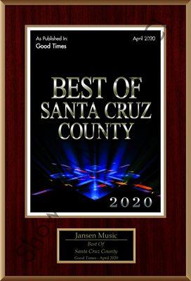 BEST of Santa Cruz County, for 2020!