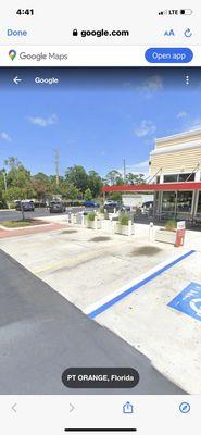 Nearly empty Wawa parking lot