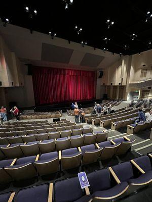 first floor seating close to back.