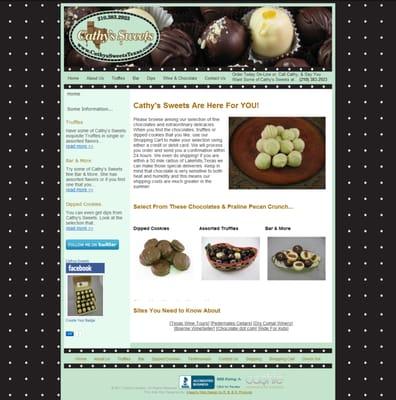 Cathy's Sweets website