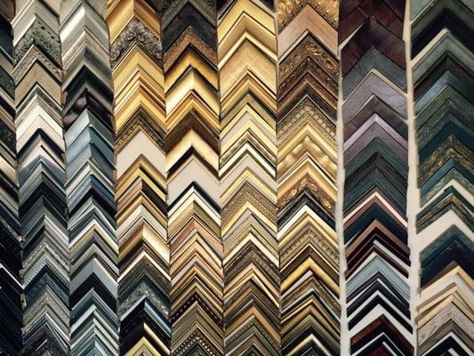 A big selection of Italian frames custom made at the framing dragon.