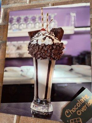 Outrageous Milkshake - Chocolate Overload - the one my son had