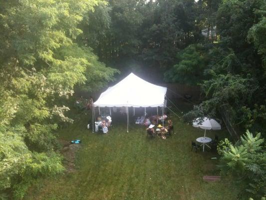 One of our recent events, a summer garden party bridal shower in Marblehead, MA