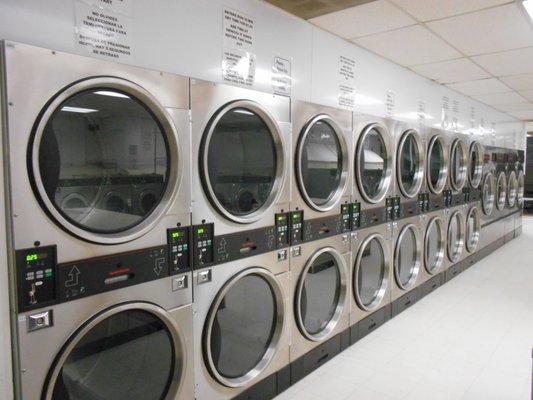 Lots of Large, FAST, Energy-Efficient Dryers.