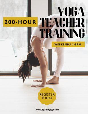 Yoga Teacher Training beginning Nov 19!