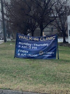 Their walk in clinic has updated their time do to COVID. Don't go with what the website says. Their unable to fix that error.