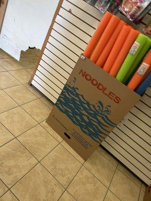 Pool noodles