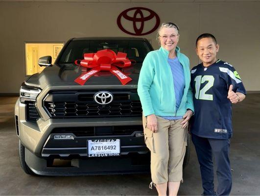 Happy New Toyota Owner with Thien.