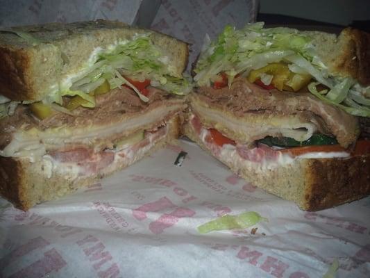 #12 beach club.  Extra roast beef..added lettuce tomato, cumber, hot peppers...amazing